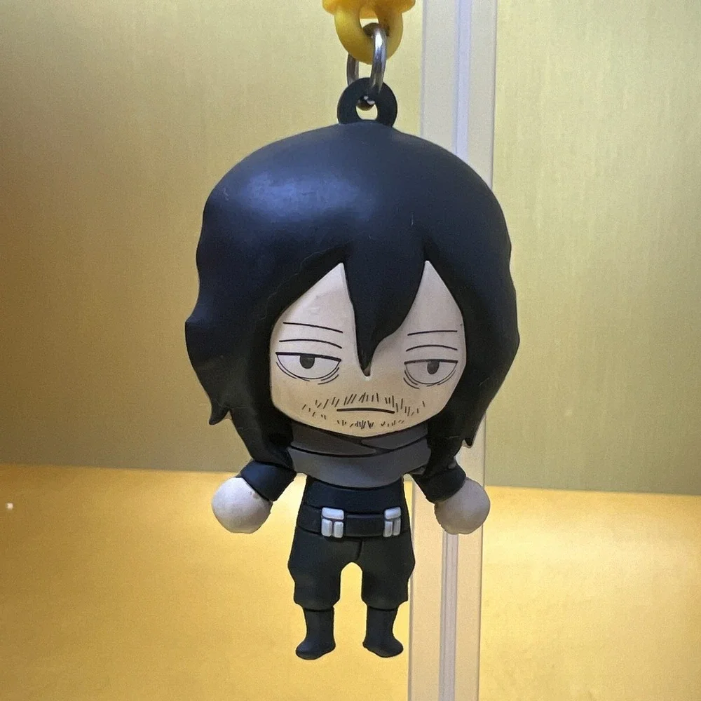 My Hero Academia Shota Aizawa Keychain Bag Clip Anime Figure Hanger Charm